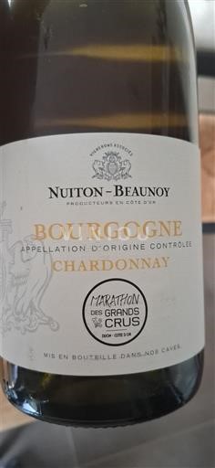 Бургундія Nuiton-Beaunoy Chardonnay Без вінтажу