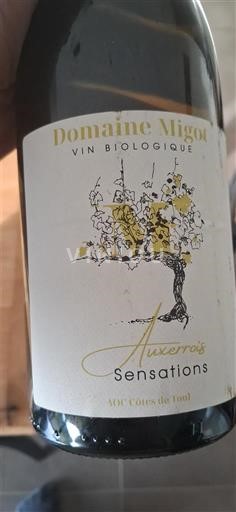 Lorraine Côtes de Toul Domaine Migot Auxerrois Sensations Non-Vintage