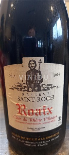 Vallée du Rhône Côtes-du-rhône-villages Roaix Seguret Roarix 2014