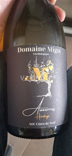 Lorraine Côtes-de-toul Domaine Migot Auxerrois Héritage Không niên vụ