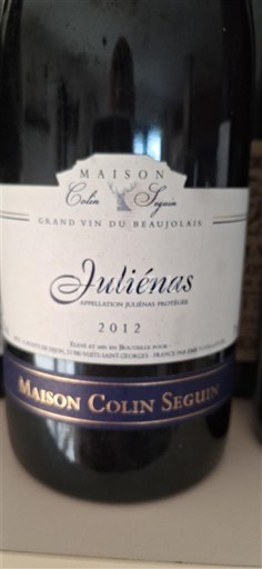 Beaujolais Juliénas Maison Colin Seguin 2012