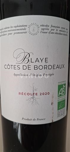 Bordeaux Blaye-Côtes-de-Bordeaux  2020