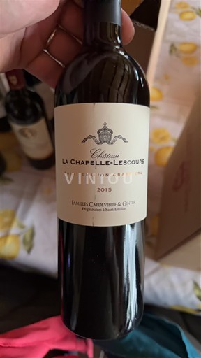 Bordeaux Saint-Émilion Grand Cru Grand Cru Château La Chapelle-Lescours 2015