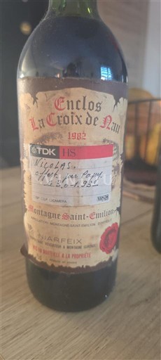 Bordeaux Montagne-Saint-Émilion Enclos La Croix de Nau 1982