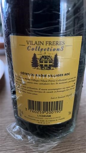 Vallée du Rhône Côtes-du-rhône-villages Vilain Freres Collections Non Millésimé