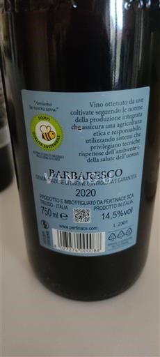 Piémont Barbaresco Pertinace 2020
