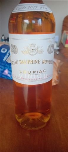 Bordeaux Loupiac Château Dauphiné Rondillon d'Or 2017