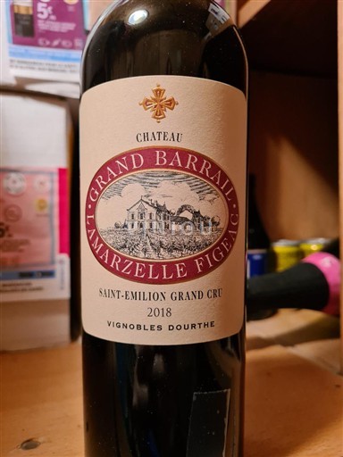 Bordeaux Saint-Émilion Grand Cru Grand Barrail Lamazelle Figeac Vignobles d'Dourthe 2018