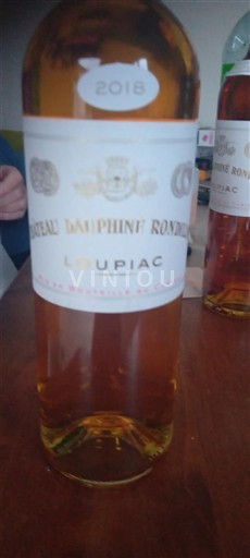 Bordeaux Loupiac Château Dauphiné Rondillon 2018