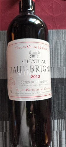 Bordeaux Côtes-de-Bordeaux Château Haut-Brignon 2012