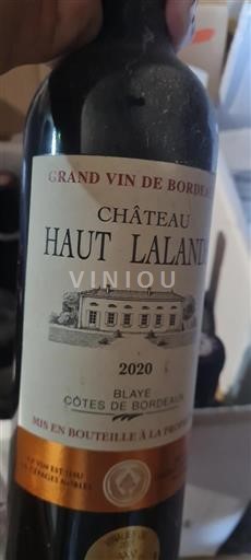 Bordeaux Blaye-Côtes-de-Bordeaux Château Haut Laland 2020