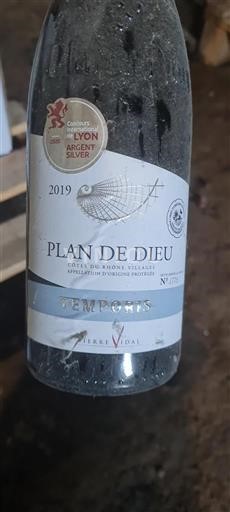Vallée du Rhône Côtes-du-rhône-villages Terre Vidal Temporis 2019