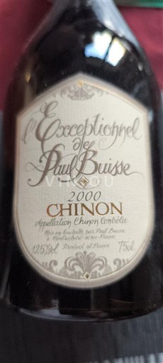 Loire Valley Chinon Paul Buisse L'Exceptionnel 2000