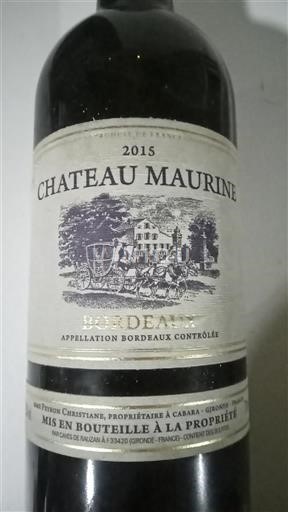 Bordeaux Château Maurine 2015