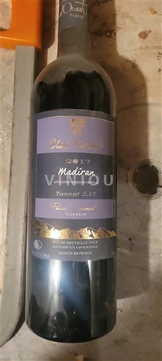 Sudoeste Madiran Clos Fardet Tannat 2-17 2017