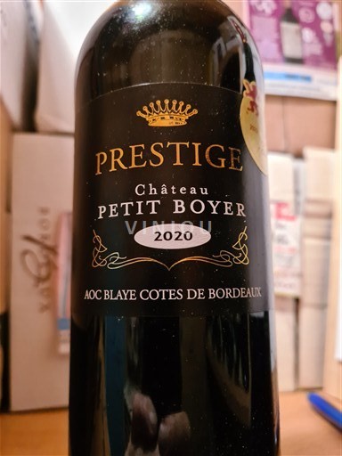 Bordeaux Blaye-Côtes-de-Bordeaux Château Petit Boyer Prestige 2020