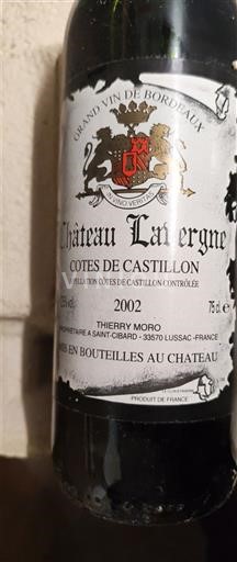 Bordeaux Non specificato Château Lavergne 2002