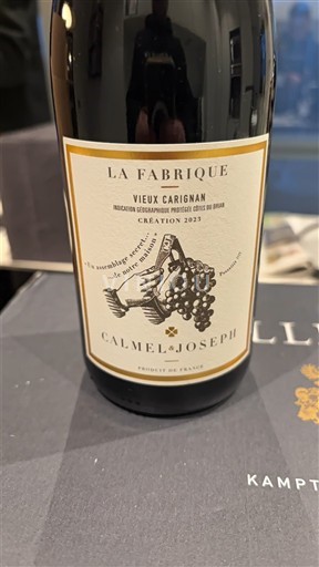 Languedoc a Roussillon Côtes du Brian Calmel & Joseph La Fabrique Vieux Carignan 2023