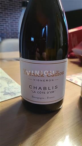 Borgogna Chablis Yannick Cadiou La Côte d'Or 2022