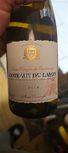 Valle della Loira Coteaux-du-Layon Anne Desemple Marquis de Bonchamps 2018