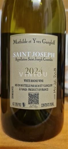 Rhônen laakso Saint-Joseph Mathilde et Yves Gangloff 2024