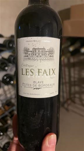 Bordeaux Blaye-Côtes-de-Bordeaux Château Les Faix 2012