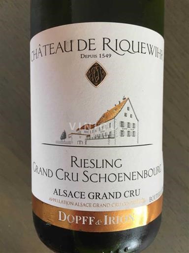 Alsazia Riesling Grand Cru Château Riquewihr Grand Cru Schoenenbourg 2018