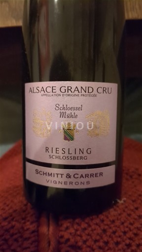 Alsacia No especificado Grand Cru Schmitt & Carrer Schloessel Mühle Sin añada