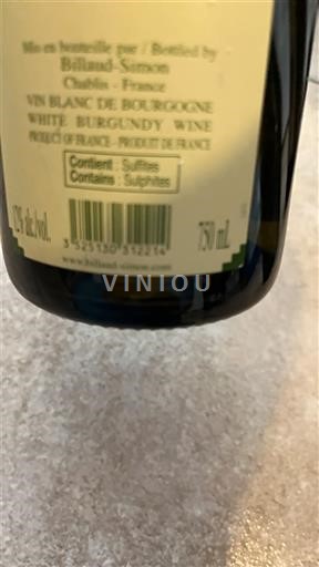 Borgogna Chablis Billaud-Simon Senza annata