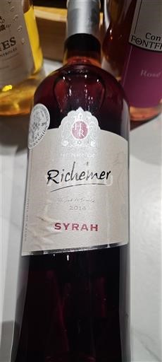 Languedoc y Rosellón Côtes de Thau Richemer Syrah 2014