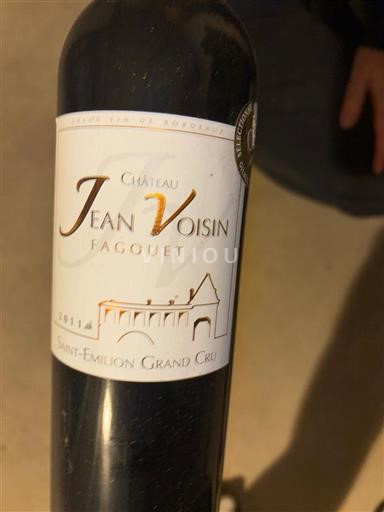 Bordeaux Saint-Émilion Grand Cru Château Jean Voisin Faguet 2011