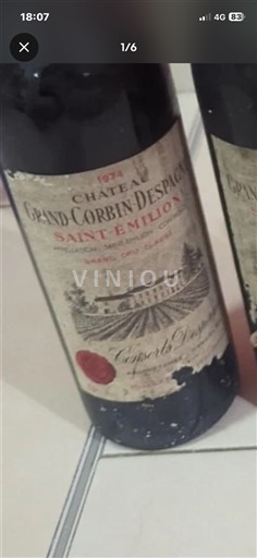 Bordeaux Saint-Émilion Château Grand Corbin-Despagne 1974