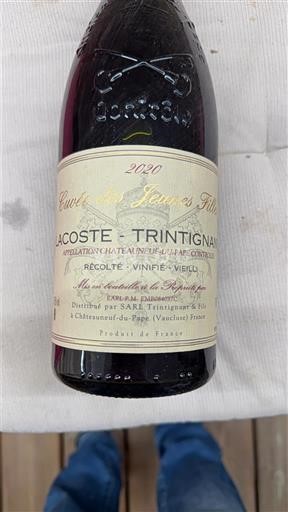 Vallée du Rhône Châteauneuf-du-pape Lacoste Trintignant des Jeunes Filles 2020