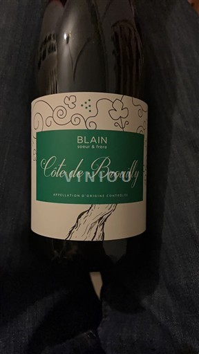 Beaujolais Côte-de-brouilly Blain Soeur & Frère 2020