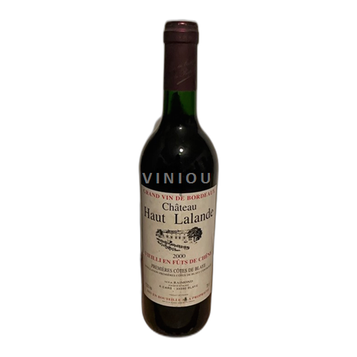 Bordeaux Blaye-Côtes-de-Bordeaux Château Haut Lalande 2000