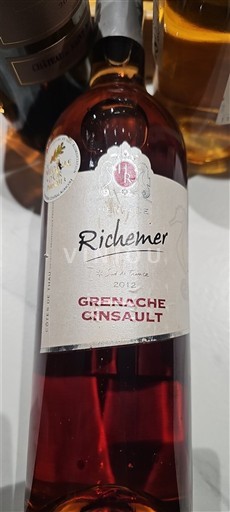 Languedoc y Rosellón Côtes de Thau Richemer Grenache Cinsault 2012