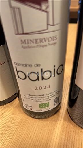 Langvedok Minervois Domaine Babio 2024