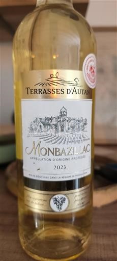 Vinos Blanc moelleux Terrasses Autan 2023 Francia Sudoeste Monbazillac AOC