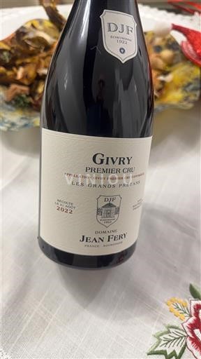Bourgondië Givry Premier Cru Domaine Jean Féry Les Grands Prétans 2022