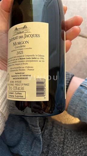 Beaujolais Morgon Château S Jacques Corcelette 2021