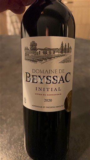 Sydvestfrankrig Côtes-du-marmandais Domaine Beyssac Initial 2020