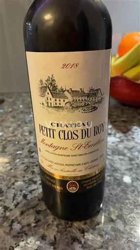 Bordeaux Montagne-Saint-Émilion Château Petit Clos du Roy 2018