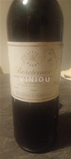 Bordeaux Baron Philippe de Rothschild 2000