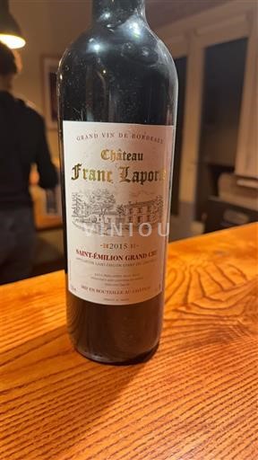 Bordeaux Saint-Émilion Grand Cru Grand Cru Château Franc Laporte 2015