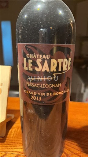 Bordeaux Pessac-Léognan Château Le Sartre 2013