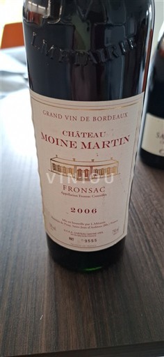 Bordeaux Fronsac Château Moine Martin 2006