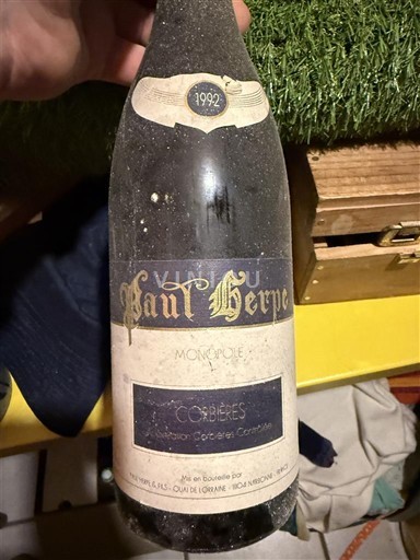 Languedoc Corbières Paul Herpe Monopole 1992