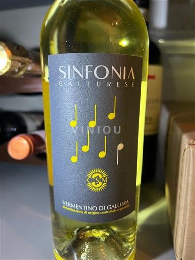 Sardinia Galluran Vermentino Cantina Sociale del Moscato Sinfonia Gallurese 2023