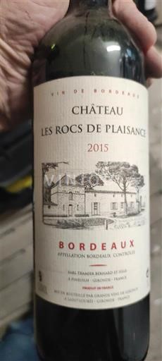 Bordeaux Château Les Rocs de Plaisance 2015