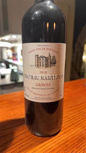 Bordeaux Graves Château Martignas 2018
